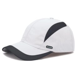 White Cap with Mesh Net Sides: A Cool and Stylish Headwear Option